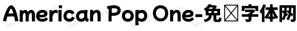 American Pop One字体转换